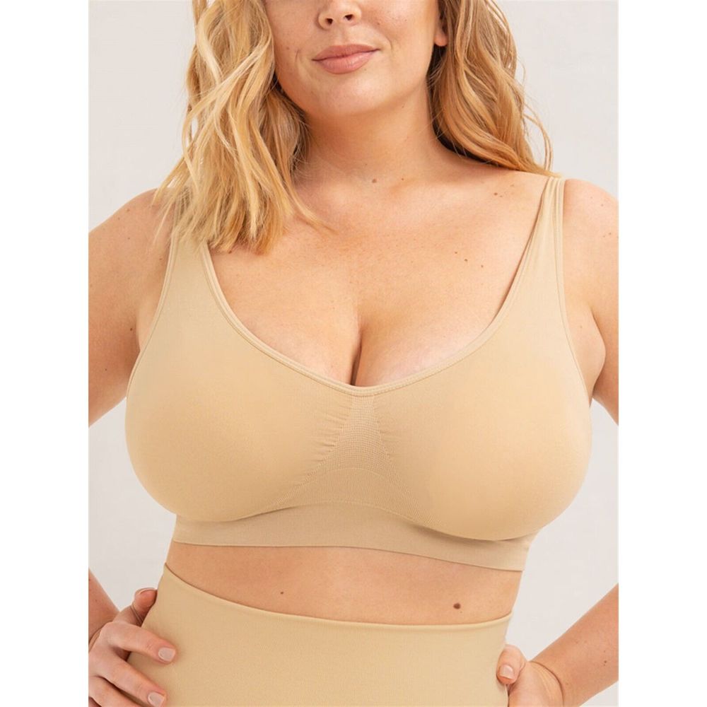 Truekind Everyday Bralette L Beige NEW 91401